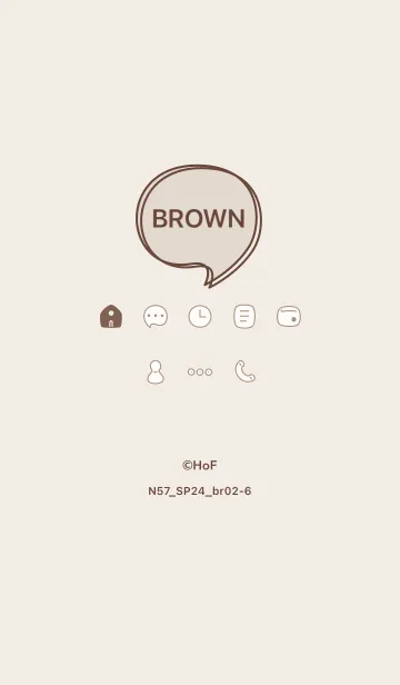 [LINE着せ替え] N57.24_ブラウン2-6の画像1