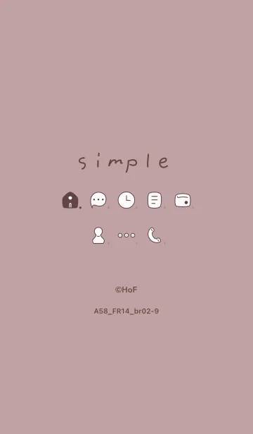 [LINE着せ替え] A58.14_ピンク2 ブラウン2-9の画像1