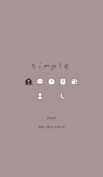 [LINE着せ替え] A58.14_ショコラ ブラウン2-9の画像1