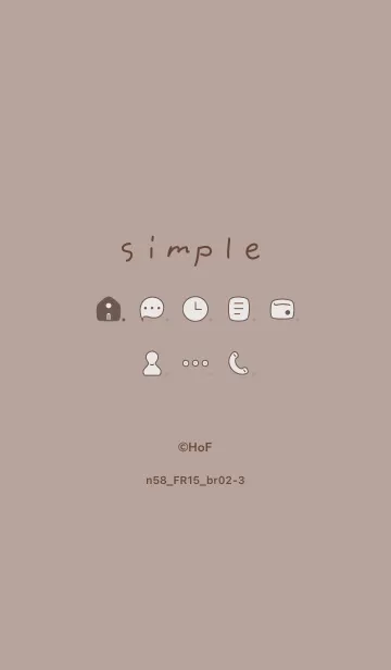 [LINE着せ替え] n58.15_ベージュ2 ブラウン2-3の画像1