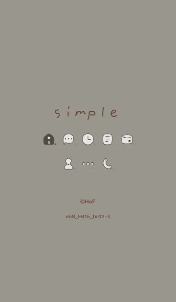 [LINE着せ替え] n58.15_スモーキーアッシュ ブラウン2-3の画像1