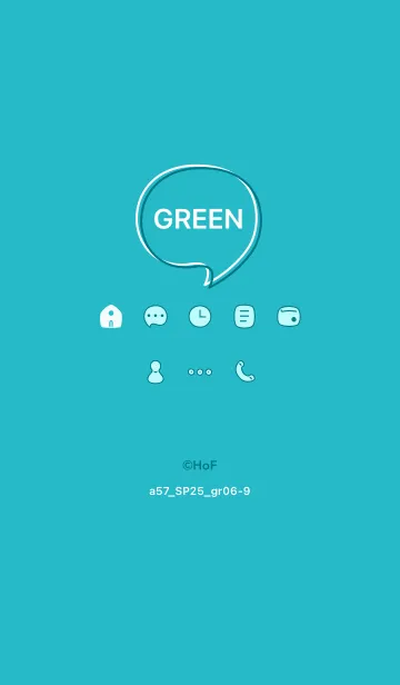 [LINE着せ替え] a57.25_グリーン6-9の画像1