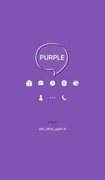 [LINE着せ替え] a57.25_パープル1-9の画像1