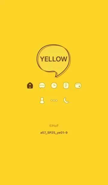 [LINE着せ替え] a57.25_イエロー1-9の画像1