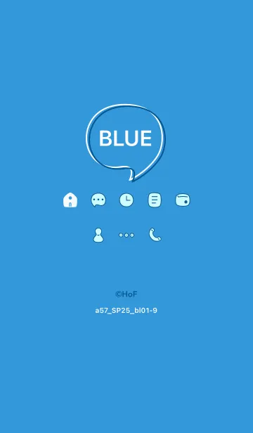 [LINE着せ替え] a57.25_ブルー1-9の画像1