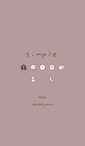 [LINE着せ替え] n58.15_ピンク2 ブラウン2-6の画像1