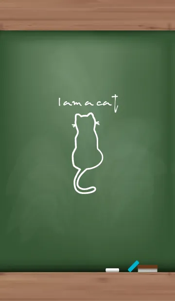 [LINE着せ替え] Black Board I am a cat 30の画像1