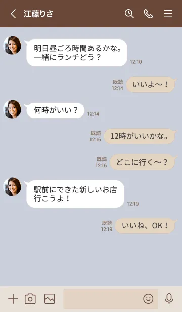 [LINE着せ替え] 159.10_ホワイトアッシュ ブラウン2-6の画像4