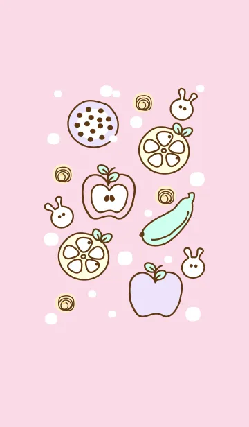 [LINE着せ替え] Sweet pastel fruits 3の画像1