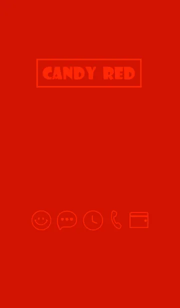 [LINE着せ替え] Love Candy Red Theme Vr.9 (JP)の画像1