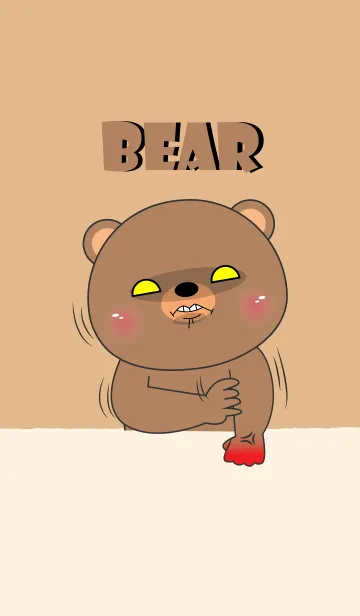 [LINE着せ替え] I'm Argry Bear Theme (JP)の画像1