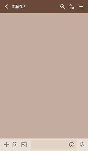 [LINE着せ替え] a58.13_ベージュ3 ブラウン2-3の画像3