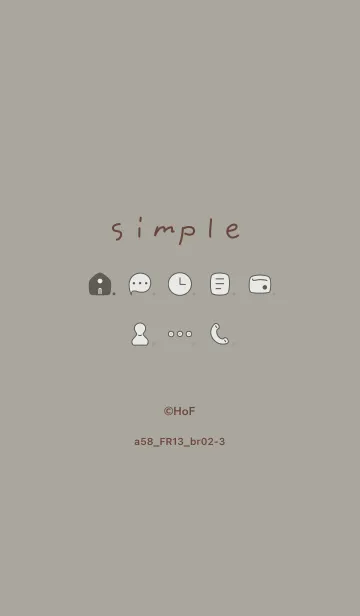 [LINE着せ替え] a58.13_スモーキーアッシュ ブラウン2-3の画像1