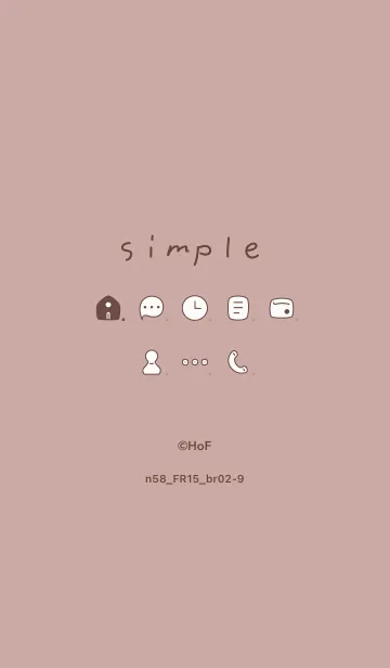 [LINE着せ替え] n58.15_ピンク ブラウン2-9の画像1