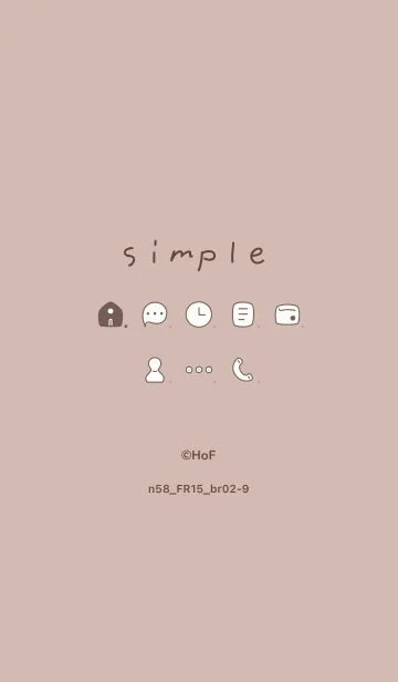 [LINE着せ替え] n58.15_ベージュ ブラウン2-9の画像1