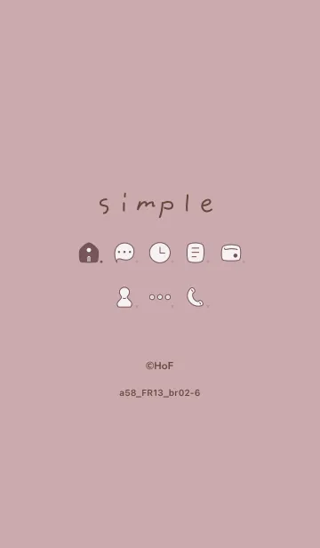 [LINE着せ替え] a58.13_ピンク2 ブラウン2-6の画像1