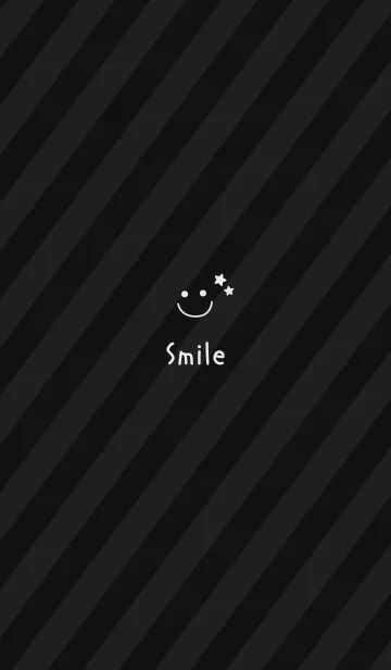 [LINE着せ替え] 大人可愛いスマイル星＊ブラック2の画像1