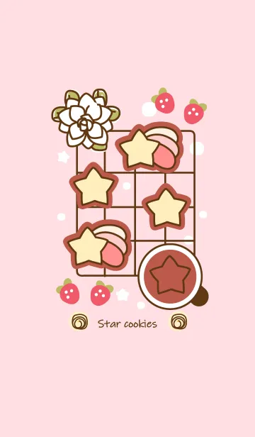 [LINE着せ替え] Shooting star cookies 2の画像1
