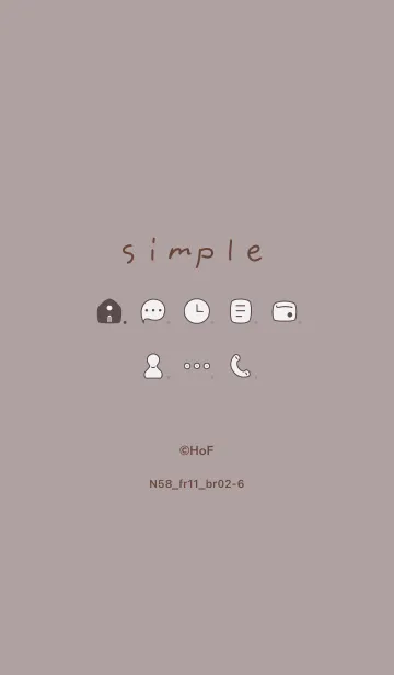 [LINE着せ替え] N58.11_ショコラ ブラウン2-6の画像1