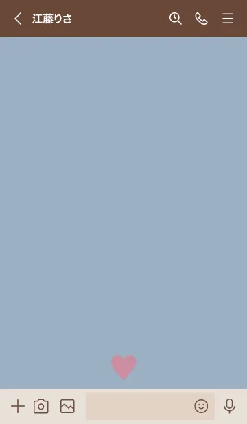 [LINE着せ替え] Simple Heart Blue. MEKYM 47の画像3