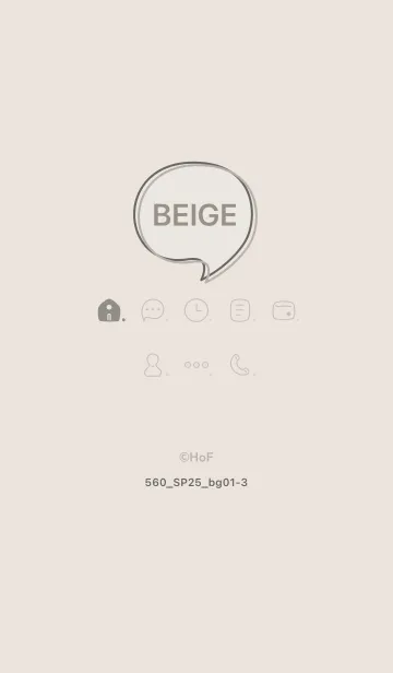 [LINE着せ替え] 560.25_ベージュ1-3の画像1