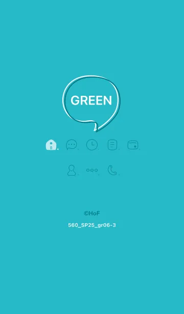 [LINE着せ替え] 560.25_グリーン6-3の画像1