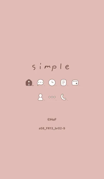 [LINE着せ替え] a58.13_ピンク ブラウン2-9の画像1