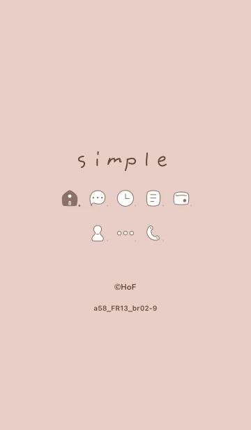 [LINE着せ替え] a58.13_ベージュ ブラウン2-9の画像1