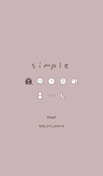 [LINE着せ替え] N58.11_ピンク2 ブラウン2-9の画像1