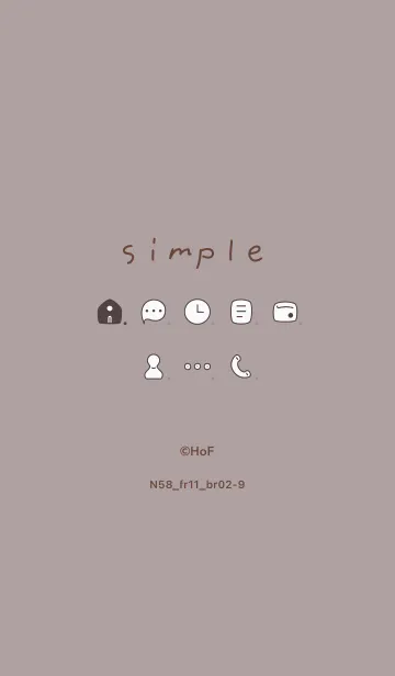 [LINE着せ替え] N58.11_ショコラ ブラウン2-9の画像1