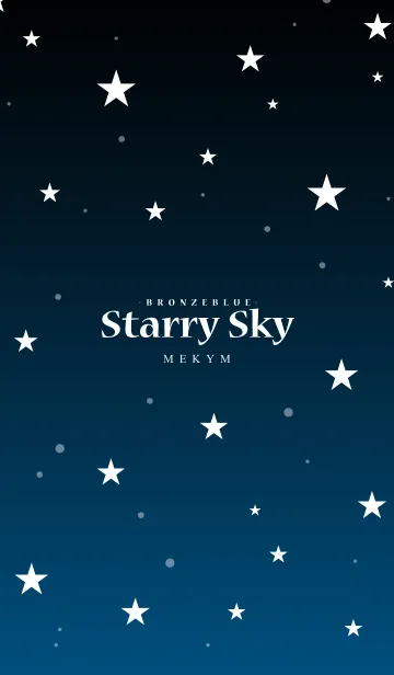 [LINE着せ替え] - Starry Sky Bronze Blue -の画像1