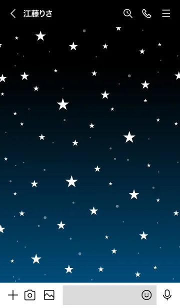 [LINE着せ替え] - Starry Sky Bronze Blue -の画像3