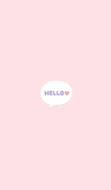 [LINE着せ替え] HELLO / Pink and Purpleの画像1