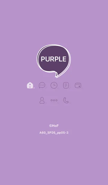 [LINE着せ替え] A60.26_パープル5-3の画像1