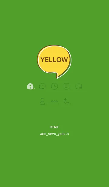 [LINE着せ替え] A60.26_イエロー2-3の画像1