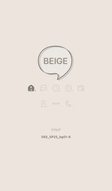 [LINE着せ替え] 560.25_ベージュ1-6の画像1
