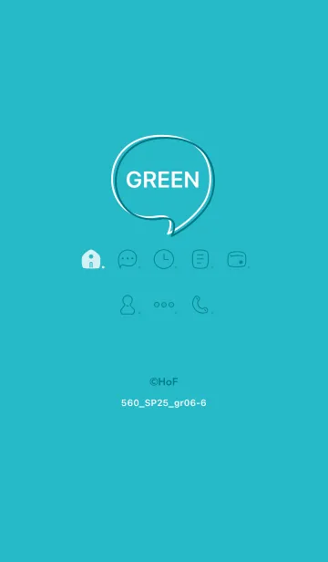[LINE着せ替え] 560.25_グリーン6-6の画像1