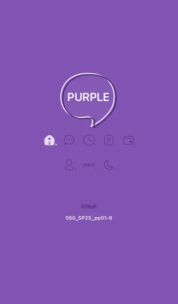 [LINE着せ替え] 560.25_パープル1-6の画像1