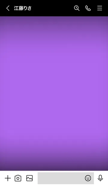 [LINE着せ替え] Orchid Purple Neon Theme Ver.8 (JP)の画像3