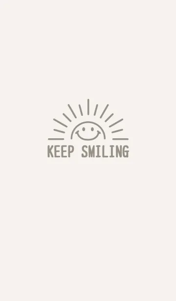 [LINE着せ替え] KEEP SMILING【GREIGE】の画像1