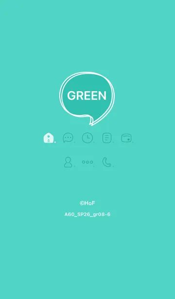 [LINE着せ替え] A60.26_グリーン8-6の画像1