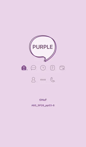 [LINE着せ替え] A60.26_パープル3-6の画像1