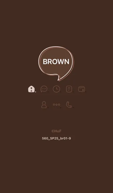 [LINE着せ替え] 560.25_ブラウン1-9の画像1