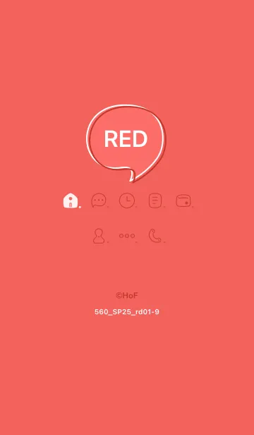 [LINE着せ替え] 560.25_レッド1-9の画像1
