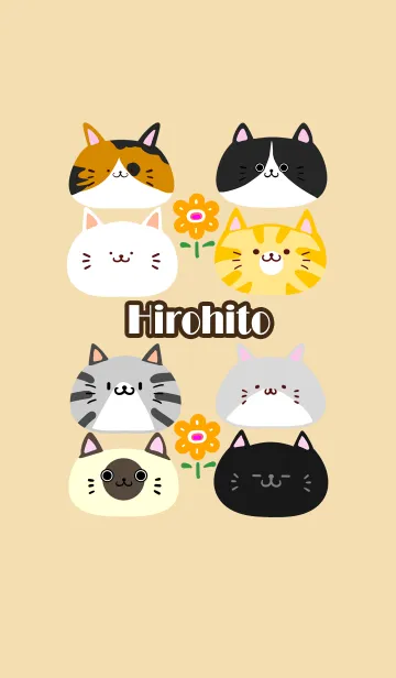 ひろひと用北欧風かわいいネコの着せかえの着せ替えメイン画像