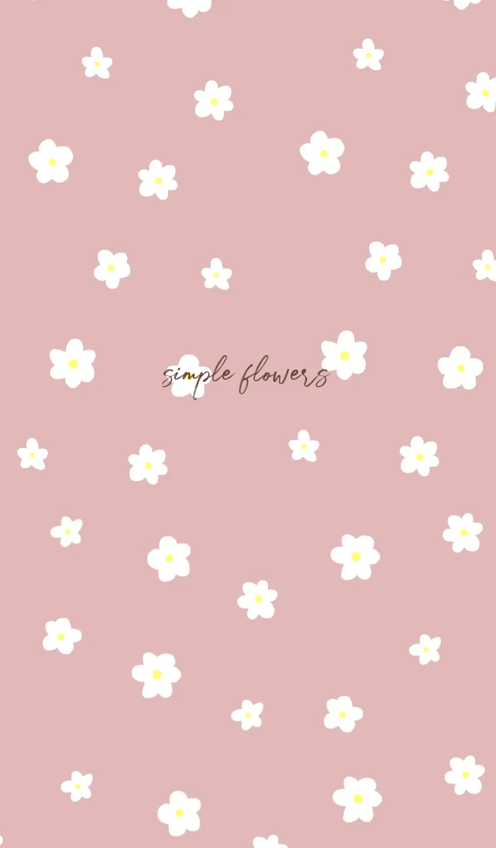 [LINE着せ替え] 小花柄 -くすみピンク-の画像1