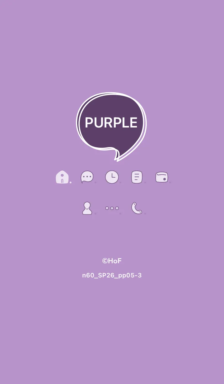 [LINE着せ替え] n60_26_パープル5-3の画像1