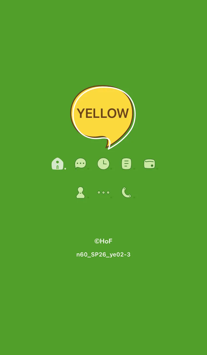 [LINE着せ替え] n60_26_イエロー2-3の画像1