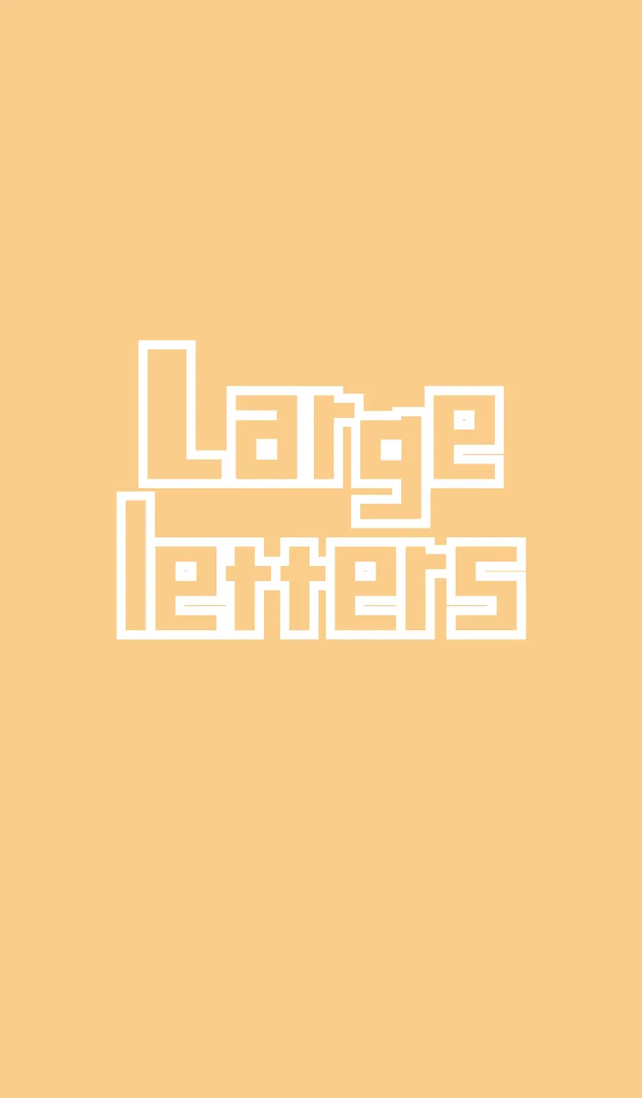 [LINE着せ替え] でかもじ〜英語〜 オレンジの画像1