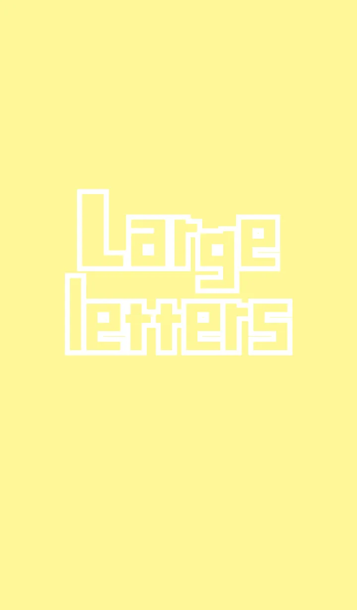 [LINE着せ替え] でかもじ・きいろ〜英語〜の画像1